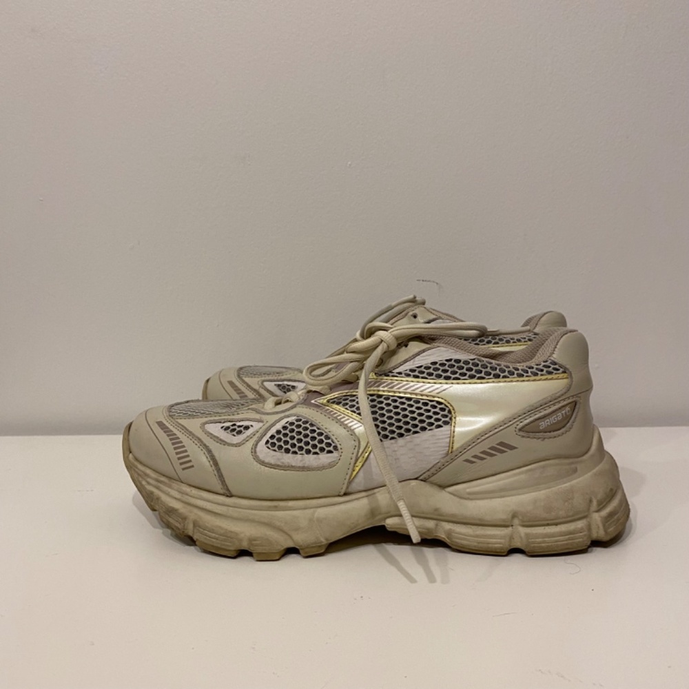 Axel Arigato Marathon Runner Chunky Beige Mesh Sneakers Size EU 39